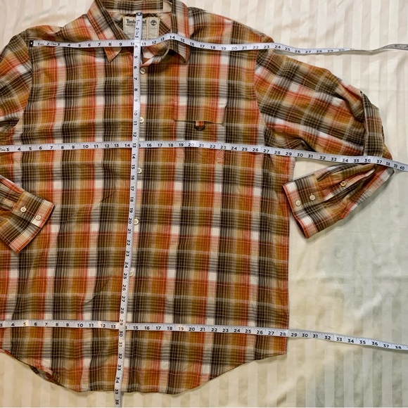 TIMBERLAND long Sleeve Plaid Men’s size 3XL 100% Cotton #31 - Picture 7 of 12